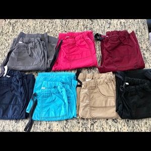 Dickie cargo scrub pant xs tall lot of 3 pair